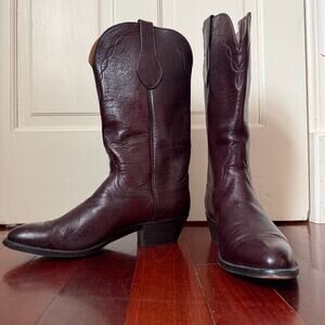 Ammons Custom Handmade Men’s Cowboy Boots 9 Crinkle Shiny Leather